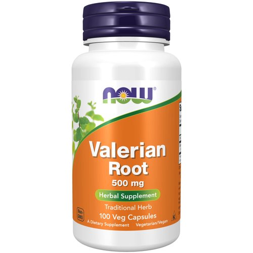 NOW Supplements, Valerian Root (Valeriana officinalis) 500 mg, Herbal Supplement, 100 Veg Capsules