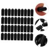 COHEALI 100pcs Headband Foot Cover Black Tiara Black Scrunchies for Hair Korean Accessories Rubber Round Tube Cap Headband Replacement Caps Headband End Caps Headband Ending Covers Tip Pad