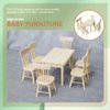 Toddmomy 1 Set Doll Furniture Miniature Furniture Decorative 1/12 Scale Miniature Table Chair Set For Dollhouse Kitchen Food Decoration Accessories ( As Shown B)