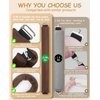 Little Overnight Heatless Hair Curler to Sleep in, Heatless Curls Satin Velvet Overnight Flexi Blowout Rods No Heat Overnight Sleeping Curling for Hair Styling Tools -3pcs Brown