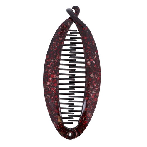 Speckled 5 Round Banana Clip for Women and Girls