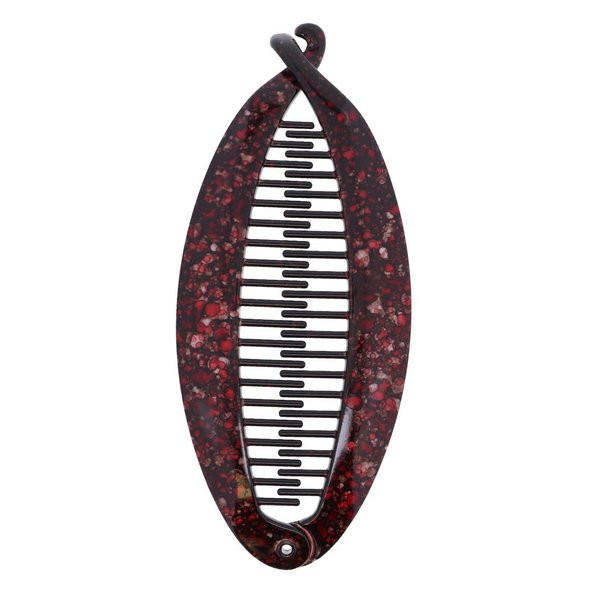 Speckled 5 Round Banana Clip for Women and Girls