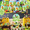 Yoshi Party Decorations,Birthday Party Supplies For Mario Yoshi Party Supplies Includes Banner - Cake Topper - 12 Cupcake Toppers - 18 Balloons