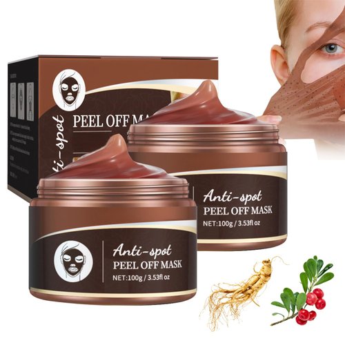 XBEGIX 2PCS Peel Off Mask Ginseng Korean Anti Aging,Peel off Mask,Pro-herbal Refining Peel-off Facial Mask, for Exfoliate Clean Dead Skin, Shrink Pores