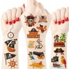 Crazy Night Pirate Party Temporary Tattoos - 84 Styles, Pirate Party Decorations, Pirate Accessories for Kids,Nautical Birthday Party Favors Supplies