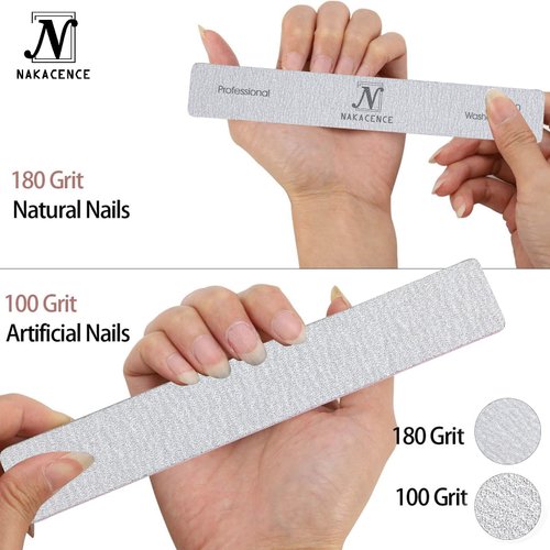 Nail Shiner Buffer with Double Sides Professional Nail Buffer Block 600/3000 Grit, Nail File and Buffer Polishing Block for Natural Nails Manicure Nail Art Tools Pack of 6pcs