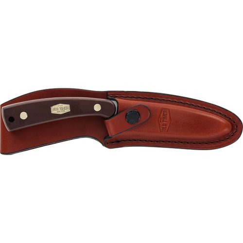 Old Timer 158OT Guthook Skinner 7.3in High Carbon Stainless Steel Full Tang Fixed Blade Knife with 3.5in Blade and Sawcut Handle for Outdoor, Hunting and Camping, Multi