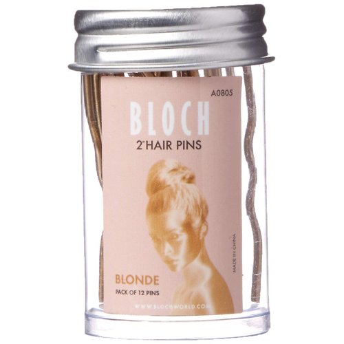 Bloch Unisex-Adult&#39;s Standard Hair Pins-2&quot;-12 Pack, Blonde, 12 Count (Pack of 1)