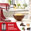 Stainless Steel Slicer Shredder Attachment for KitchenAid Stand Mixer, Salad Machine with Vegetable Slicer, Salad Maker, Grinding Powder, Cheese Grater by Cofun