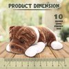 Plushland Realistic Stuffed Animal Toys Puppy Dog, Holiday Plush Figures for Kids, Babies to Play with (Bulldog 10")
