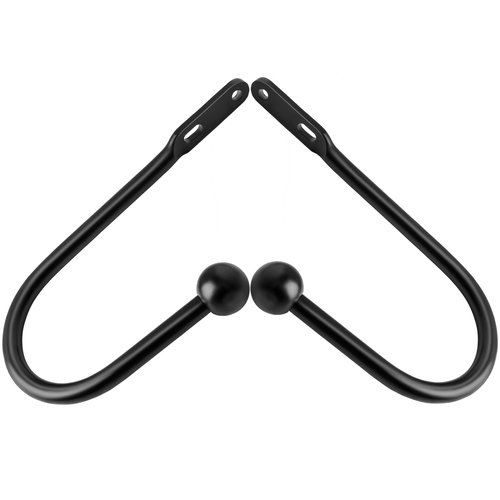 VRSS Curtain Tiebacks Drapery Holdbacks Simple Style (2pcs Black)