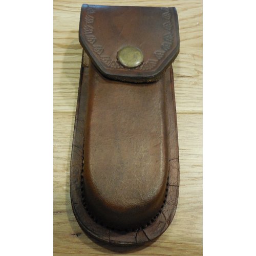 Pakistan Brown Leather Belt Sheath
