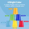 SEISSO Quick Stacking Cups, Stack Cups Set Engaging Educational Speed Training Cup Stacking Set for Kids Games, 30 Stack Cups with 54 Challenge Cards, 1 Bell