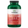 Swanson MultiOmega 3-6-9 - Non-GMO Flax Oil, Borage Oil, & Fish Oil Capsules - Essential Fatty Acids Supporting Cardiovascular Health & Brain Health - (220 Softgels, 2400mg Serving)