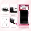 ABONNIE Easy fan lash extensions, Rapid Blooming Volume lash extensions, D Curl cashmere Fan lash extensions, 0.07 Thickness 8-15mm Mixed Length Self Fanning Volume Lashes extension (D-0.07,8-15mm)