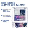 Ruby Kisses Limited Edition Halloween Kit – 3 Mattest Matte Lipsticks, Glitter Gem Palette, Waterproof Eyeliner, Auto Lip Liner & Holographic Pouch – Bold Halloween Makeup