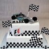 24Pcs Checkered Flag Cake Toppers,Glitter Race Car Cake Decorations, Racing Flags Cake Picks for Car Theme Party Supplies Baby Shower Kids Boys Birthday Party Supplies (Silver)