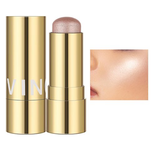 MIELIKKI Cream Highlighter Stick, Contour Stick Makeup, Shades with Eyeshadow Sticks & Blush Sticks, Long Lasting, Waterproof, Shimmer Finish, Highlight #01