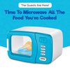 Misco Toys Kids Microwave Kitchen Appliances, Childrens Microwave Oven Pretend Play Appliance Set for Toddlers, Cookware Toy Set, Real Function Lights and Sounds, Ages 3+ (Blue)