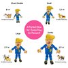 FUZZU Donald Trump Dog Toy | Political Parody Novelty Durable Pet Toy with Squeaker | Small | 12"