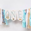 MUWEOL Peter Rabbit High Chair Banner - First Birthday Party Highchair Banner,Easter Peter Rabbit Party Supplies For Girls And Boys,Baby Shower Decorations (rabbit banner)