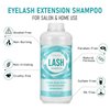 600ml Lash Shampoo Bulk, Eyelash Cleanser for Extensions, Safe Makeup Remover, Non-irritating or Burning Formula Eyelid Foaming Cleanser Best for Professional Salon and Home Use (Unscented)