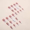 RikView Brand White Long Coffin Acrylic Press-on Nails, 24 PCS Ballerina Shaped, Glossy Finish, Full Well Tips, French Tips for Women and Girls