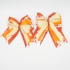 Orange, Red & Yellow Fall Leaves Equestrian Hair Bows-Available on French Barrette, Alligator Clip (French Barrette)