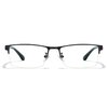 Cyxus Blue Light Blocking Computer Glasses for Men Semi Rim Glasses Crystal Lens UV Blocking Gaming Eyeglasses Black Frame