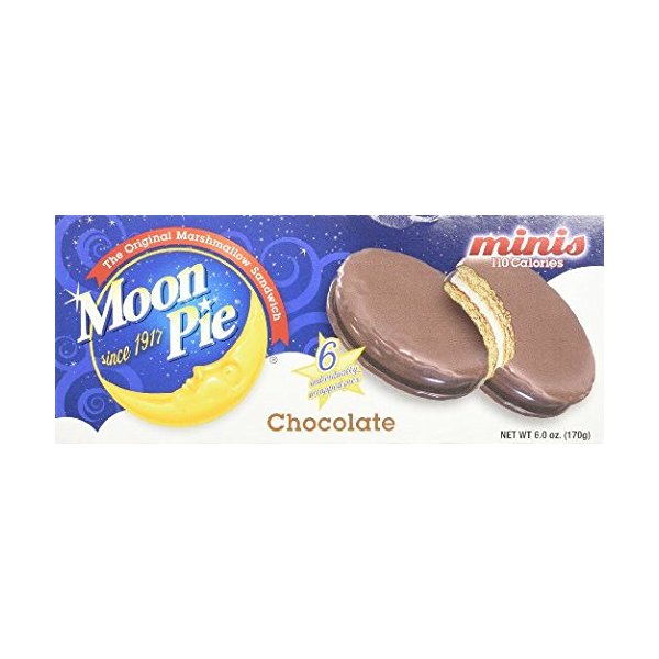 Moon Pie Chocolate Mini Pies - 6 Ct [Pack of 4 Boxes!] (24 Total Moon Pies!)