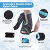 NEWGO Ankle Foot Ice Pack Wrap for Plantar Fasciitis, Reusable Gel Foot Cold Pack Hot Cold Therapy Wrap for Achilles Tendonitis, Swelling, Sprained Ankles and Heels
