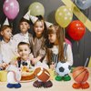12pcs Sports Themed Birthday Party Decorations Sports Table Honeycomb Centerpieces Football Basketball Baseball Soccer Table Centerpieces Boy's Birthday Party Sports Themed Desktop Decoration