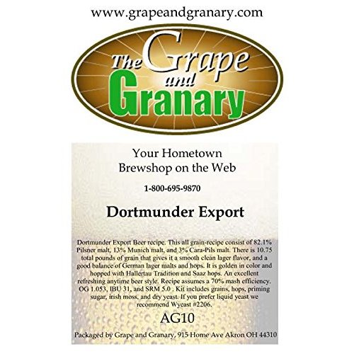 Grape and Granary All Grain Dortmunder Export Beer Brewing Kit- For 5 US Gallons