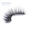 Miss Kiss 1 Pair Lashes 3D Mink Lash Natural Look Eye Lashes Soft Fluffy False Lash Cat Eye Fake Eyelashes Wispy Handmade Eyelash Strips Pack Can be Reusable 12MM