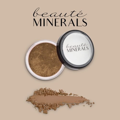 Full Coverage Foundation Mineral Makeup Face Powder by Beauté Minerals in Dramatic | 100% Natural Makeup: Talc Free Loose Powder Matte Foundation, Concealer & Contour Makeup + Zinc Oxide 0.31 Oz