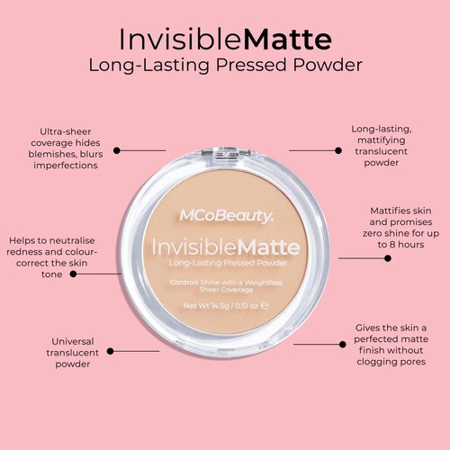 INVISIBLE MATTE PRESSED POWDER - Nude Beige