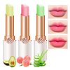 BINGBRUSH 3 Pcs Aloe Peach Orange Color Changing Lipstick Queen,PH Mood Long Lasting Labiales Lip Gloss Lip Balm Tinted Magic Lip Stain Moisturize Makeup Lipstick Set for Women