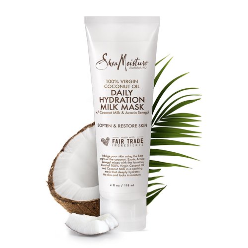 SheaMoisture 100% Virgin Coconut Oil Daily Hydration Milk Mask, 4 Ounce