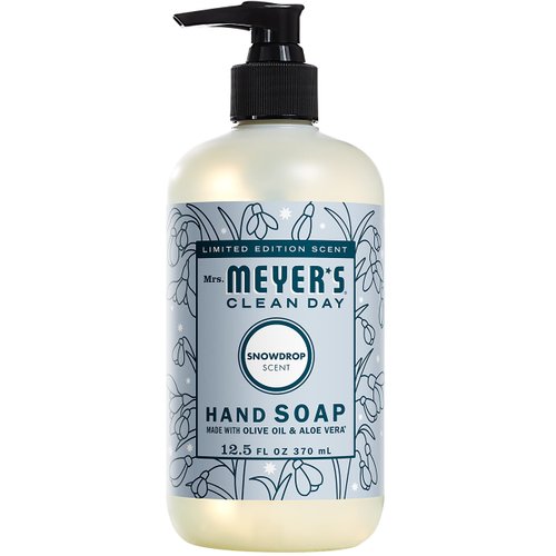 MRS. MEYER'S CLEAN DAY Liquid Hand Soap, Snow Drop (12.5 Fl Oz (Pack of 2))