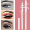 6Pcs White Eyeliner Pencils Professional Use as Highlighter,Lip Line Pen Long-lasting Nice Color Eye Brow Gel Pen Makeup Brow Tint Pencils Beauty Makeup Tools