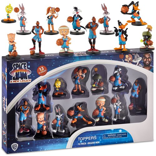 P.M.I. Space Jam Pencil Toppers | Collect All 13 Looney Tunes Toys Figures | Small Toys from Space Jam: A New Legacy | Party Supplies | Made