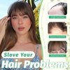 Clip In Bangs-Fake Bangs Hair Clip 100% Real Human Hair Extensions 3 Secure Clips in Full Fringe French Bangs for Women Curved Bangs for Daily Wear （Off Black）