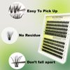 KLOFFING Lash Extension Kit DIY 200pcs Clusters Individual Lashes Kit 30D 40D