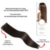 Aison Dark Brown Tape in Hair Extensions Human Hair 18 Inches 40g 20 Pcs/Pack Invisible Tape ins Human Hair Extensions Real Hair Extensions Tape in