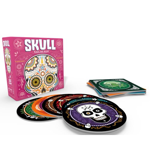 Skull Party Game - Bluffing and Strategy Game Fun for Game Night, Family Board Game for Kids & Adults, Ages 13+, 3-6 Players, 30 Minute Playtime, Made by Space Cowboys