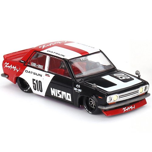 True Scale Miniatures Model Car Compatible with Nissan Datsun Street 510 Racing V1 Limited Edition 1/64 Diecast Model Car Kaido House KHMG102