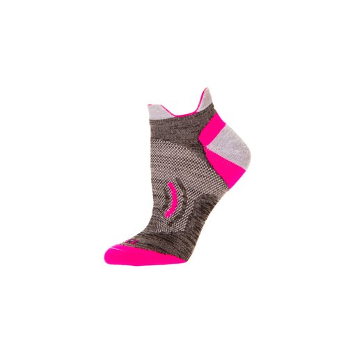 CSI STREAKER Double Tab Running Socks Made In the USA Black Neon Pink