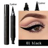Edanta Matte Eyeliner Stamp Highly Pigmented Eye Liner Waterproof Sweatproof Eyeliners Long Lasting Sparkling Eyes Makeup for Party Cosplay Prom Pack of 1 (E-Black)