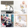 Blublu Park Baby Hanging Rattle Toys, Baby Lullaby Pull Musical, Soft Plush Early Development Stroller Car Toys with Squeaker for Infant (Rabbit)