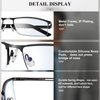 Lcbestbro Reading Glasses for Men, 1.0 Blue Light Blocking Reading Glasses Metal Readers